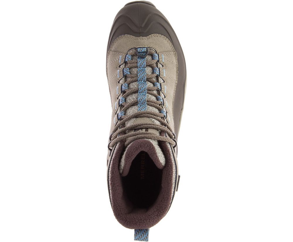 Merrell Boots Grey - Thermo Chill Mid Shell Waterproof - Womens 21BVCTLUR